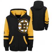 Boston Bruins Youth Faceoff Fleece Full-Zip Hoodie