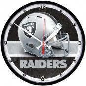 Las Vegas Raiders 12 Inch Round Clock