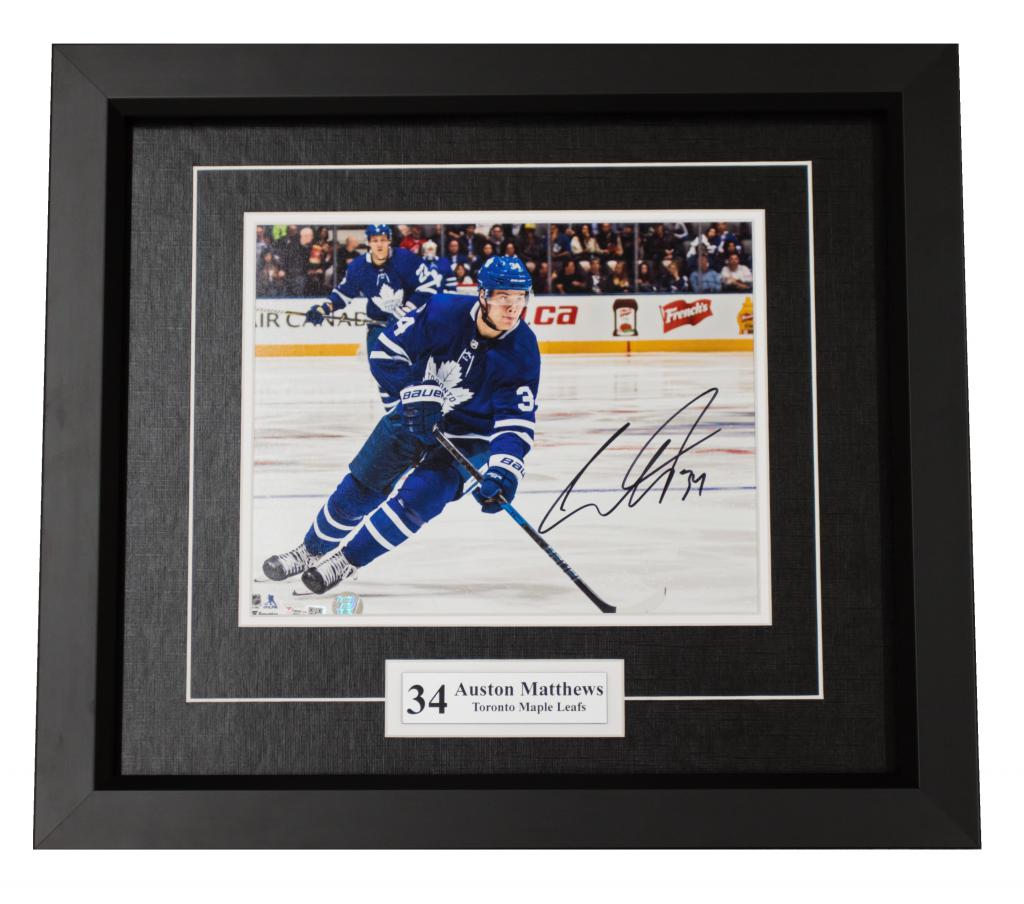 Framed Auston Matthews Toronto Maple Leafs Autographed