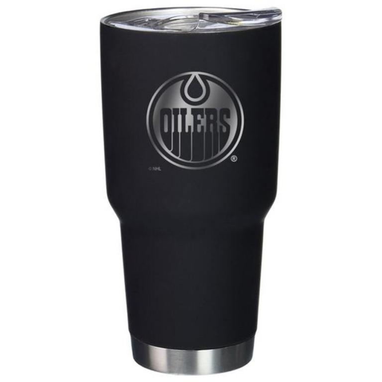 Edmonton Oilers 30oz Boss Black Travel Mug