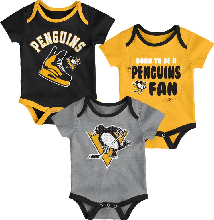 Pittsburgh Penguins 3 Pack Creeper Set