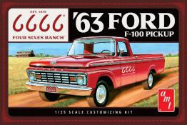 1963 Ford F-100 Pickup (Four Sixes Ranch) 1:25 Model Kit