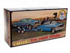 1964 Cal Drag Combo - Ford Galaxie, Falcon Funny Car w/ Trailer 1:25 Model Kit