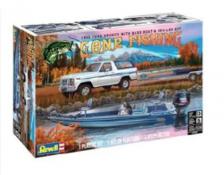 1980 Ford Bronco with Bass Boat 1:24 Model Kit