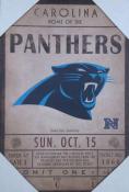 Carolina Panthers Ticket Canvas
