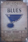 St.Louis Blues Ticket Canvas