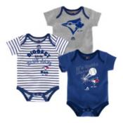 Toronto Blue Jays Infant Homerun 3 Pack Creeper Set