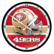 San Francisco 49ers 12 inch Round Clock