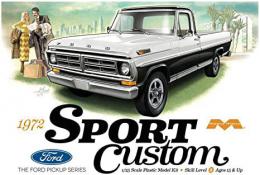 1972 Ford Sport Custom Pickup 1:25 Model Kit