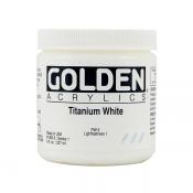 Golden 8 oz. Acrylic Paint - Titanium White