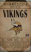 Minnesota Vikings Ticket Canvas