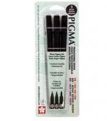 Sakura Pigma Professional Brush Pen Set of 3