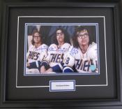 The Hanson Brothers Autographed Framed 7×10 Photo
