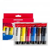 Amsterdam Standard Series Acrylic Paint - 6 Tube Set