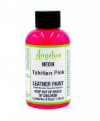 Angelus Acrylic Leather Paint - Neon Tahitian Pink 4 oz.