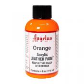 Angelus Acrylic Leather Paint - Orange 4 oz.