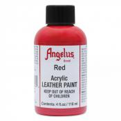 Angelus Acrylic Leather Paint - Red 4 oz.