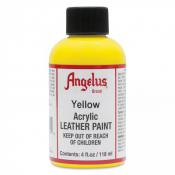 Angelus Acrylic Leather Paint - Yellow 4 oz.