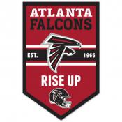 Atlanta Falcons Chevron 11 x 17 Wood Sign