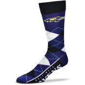 Baltimore Ravens Argyle Lineup Socks