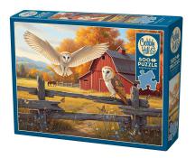 Cobble Hill - 500 pc. Puzzle - Barn and Owls