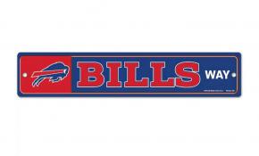 Buffalo Bills 3 x 19 Plastic Street Sign