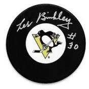 Les Binkley Autographed Puck