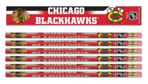Chicago Blackhawks 6 Pack Pencil Set