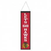 Chicago Blackhawks 8 x 32 Wool Banner