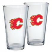 Calgary Flames 2 pack 16 oz. Mixing Glasses