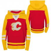 Calgary Flames Youth Ageless Revisited Lace-Up Pullover Hoodie