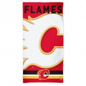 Calgary Flames Beach Towel (White Logo)