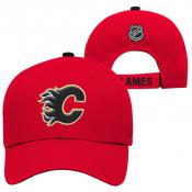 Calgary Flames Youth NHL Basic Structured Adjustable Cap