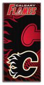 Calgary Flames Beach Towel (Black Logo)