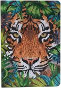 Craft Buddy Crystal Art Notebook - Tiger in the Forest