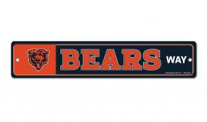 Chicago Bears 3 x 19 Plastic Street Sign