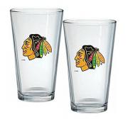 Chicago Blackhawks 2 pack 16 oz. Mixing Glasses