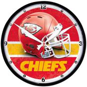 Kansas City Chiefs 12 inch Round Clock