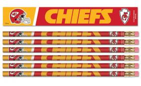 Kansas City Chiefs 6 Pack Pencil Set