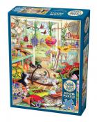 Cobble Hill - 500 pc. Puzzle - Potting Shed Cats