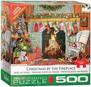 Eurographics - 500 pc. Puzzle - Christmas By the Fireplace