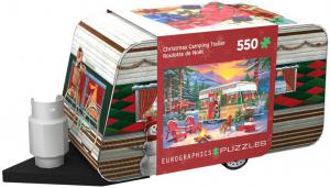 Eurographics - 550 pc. Puzzle - Christmas Camping Trailer (Tin)