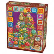 Cobble Hill - 275 pc. Puzzle - Christmas Tree Quilt