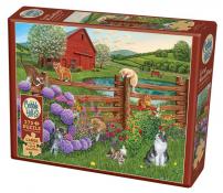 Cobble Hill - 275 pc. Puzzle - Farm Cats