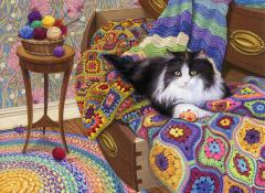 Cobble Hill - 1000 pc. Puzzle - Comfy Cat