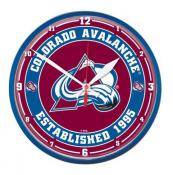 Colorado Avalanche 12 inch Round Wall Clock