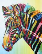 Diamond Dotz - Colorful Zebra