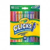 Crayola - Superclicks Retractable Markers 10 Pack