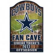 Dallas Cowboys 11 x 17 Wood Fan Cave Sign