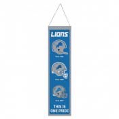 Detroit Lions 8 x 32 Wool Banner